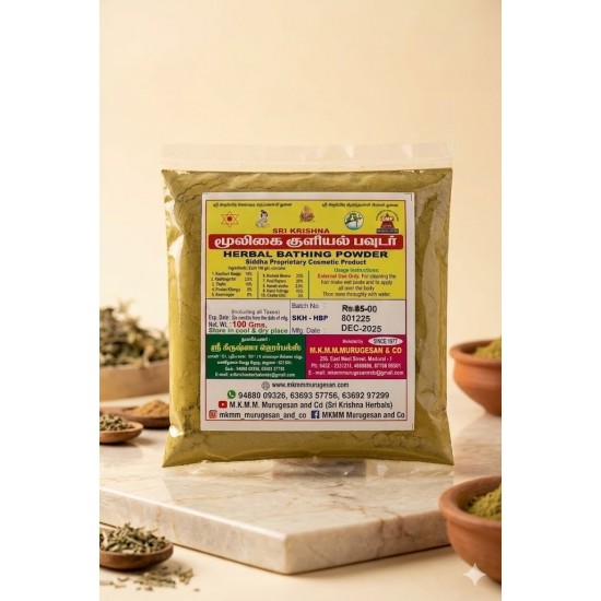 Herbal bathing powder 